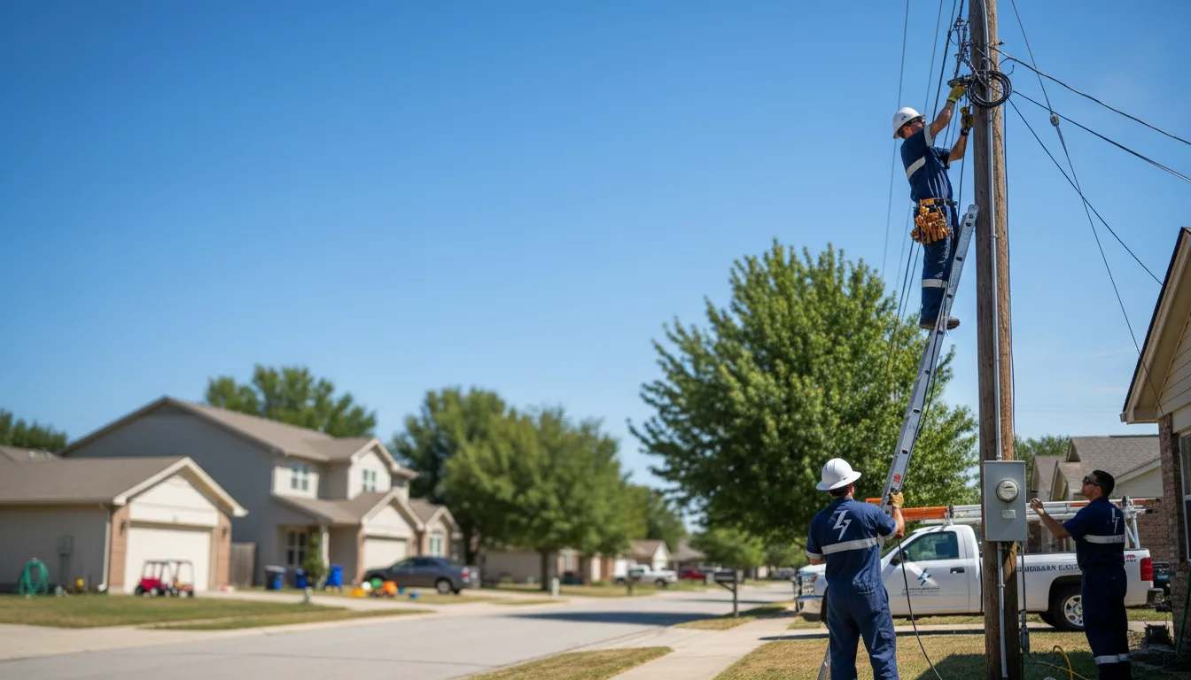 Residential electrician providing installation services in Glendora, NJ